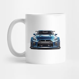 Nissan gtr r35 Front View Car Illustration T-Shirt Mug